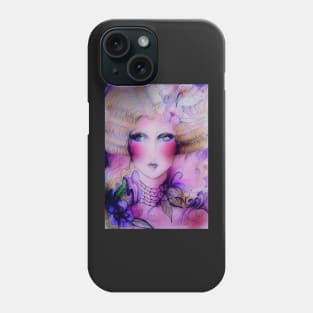 PINK BLOSSOM ART DECO WOODLAND FAIRY DOLLY GIRL Phone Case