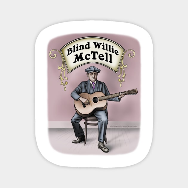 Blind Willie McTell Magnet by donar