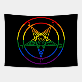 LGBT Baphomet Tapestry