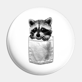 Raccoon Pocket Pin