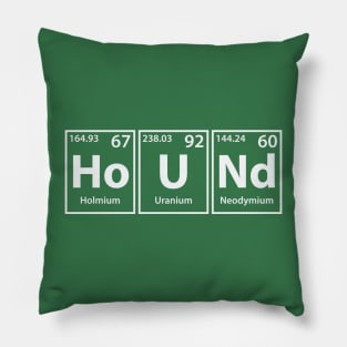 Hound (Ho-U-Nd) Periodic Elements Spelling Pillow