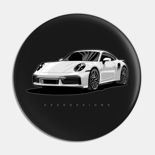 911 turbo illustration graphics Pin