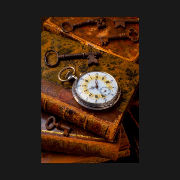 Beautiful Classic Pocketwatch On Old Books by photogarry