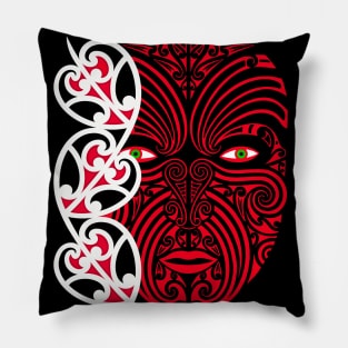 Māori warrior face Pillow