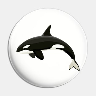 Orca Whales Lovers Pin