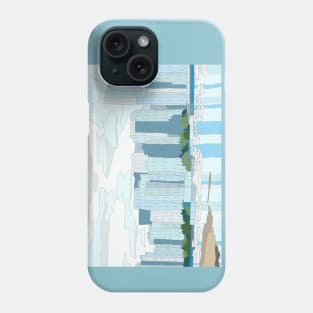 Vancouver waterfront: digital painting Phone Case