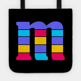 m letter shirt Tote