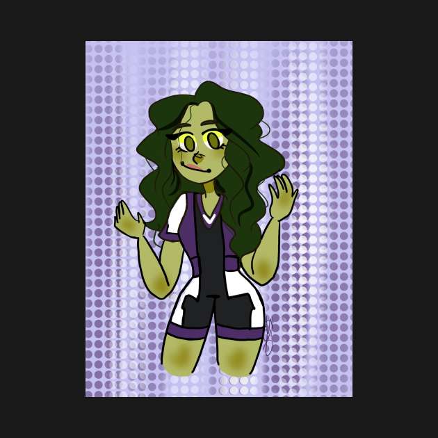 She Hulk! by MershadiesArt