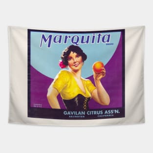 Marquita Brand crate label, circa 1930s Tapestry