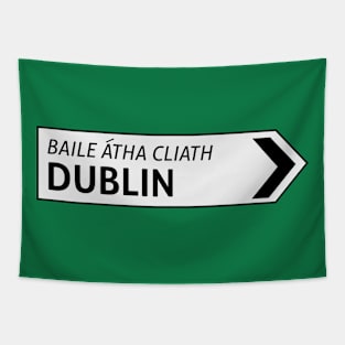 Dublin Irish Sign Post Tapestry