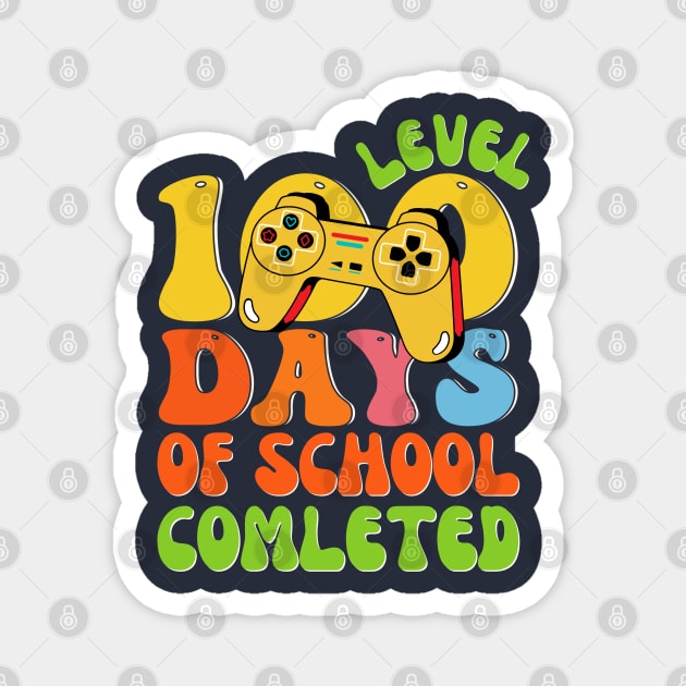 Level 100 Days Of School Completed Magnet by Illustradise