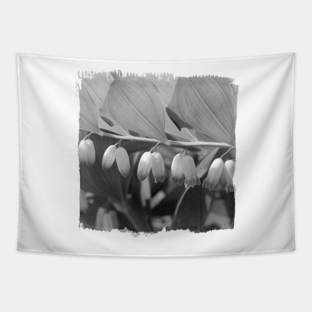 White Bells Flower Tapestry by cinema4design