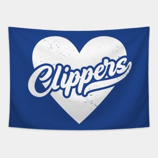 Vintage Clippers School Spirit // High School Football Mascot // Go Clippers Tapestry