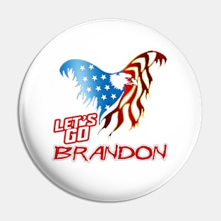 LET'S GO BRANDON - Eagle American RED Pride Pin