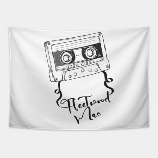 Good Vibes FleetWood Mac // Retro Ribbon Cassette Tapestry