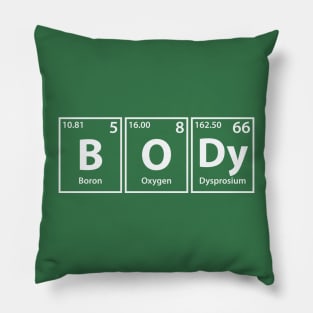 Body (B-O-Dy) Periodic Elements Spelling Pillow