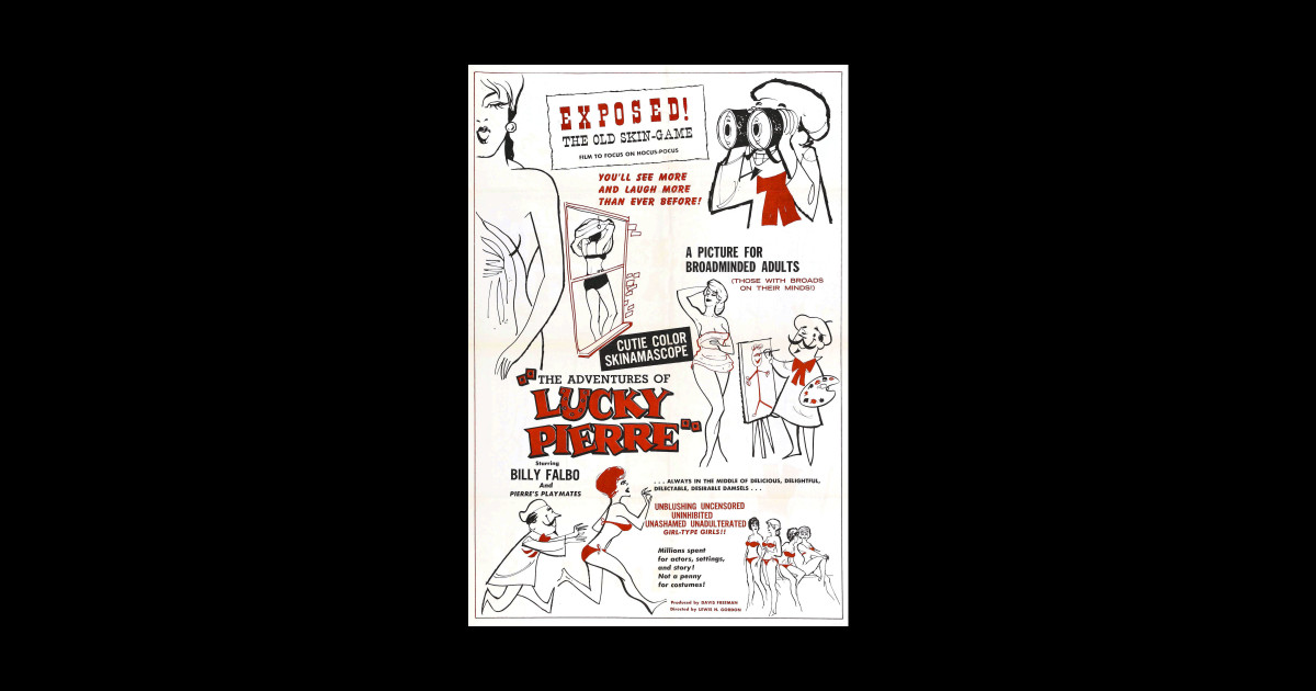 The Adventures of Lucky Pierre 1961 Adult Sticker TeePublic