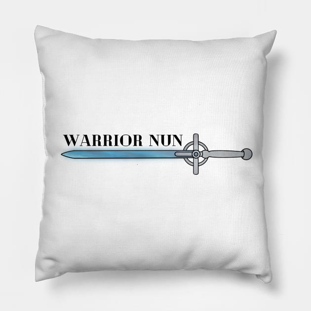 The Cruciform Sword - warrior nun - ava silva and sister Beatrice, avatrice, netflix Pillow by tziggles