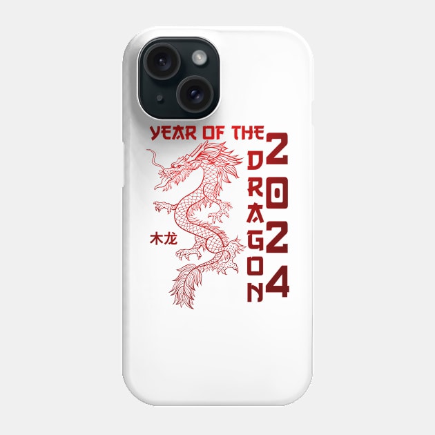 Lunar New Year 2024 The Year Of Dragon 2024 Men Women Kids Phone Case by AimArtStudio