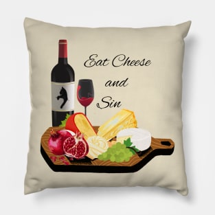 Eat Cheese and Sin Pillow