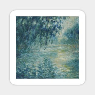 Morning on the Seine by Claude Monet Magnet
