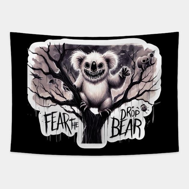 Fear the Drop Bear Tapestry by Dead Galaxy