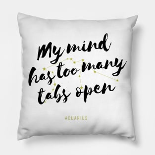 Aquarius Zodiac Funny Pillow