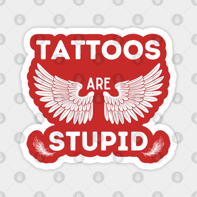 Tattoos - Vintage Design Magnet by Syntax Wear