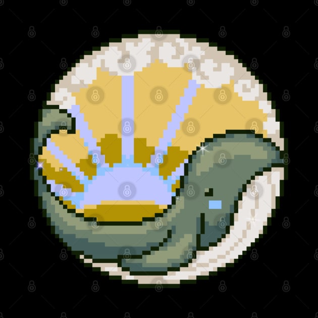 pixel whale by WitchyAesthetics