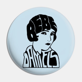 Bebe Daniels Name Head Pin