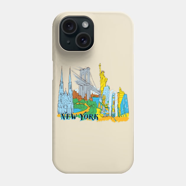 New York City Phone Case by xposedbydesign