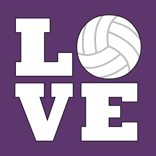 LOVE Volleyball Player, Coach or Fan Sports T-Shirt