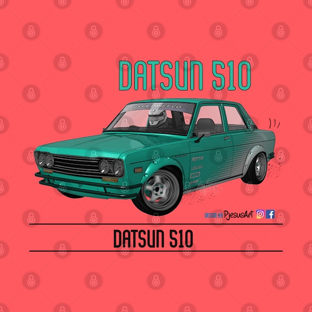 Datsun 510 Halftone by PjesusArt