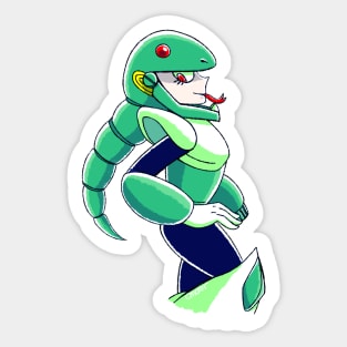 This is Luffy in gear 4 (Snakeman) Sticker for Sale by Gliphel