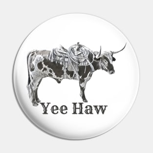 Yee Haw Cowboy Pin