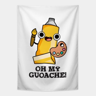 Oh My Guoache Cute Artist Paint Pun Tapestry