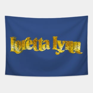 Golden loretta lynn Tapestry