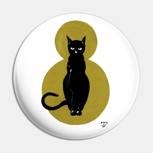 Gold Black Cat Pin