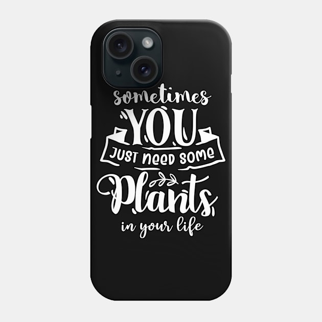 Funny Plant Lover Quote Gardening Planter Phone Case by BlueTodyArt