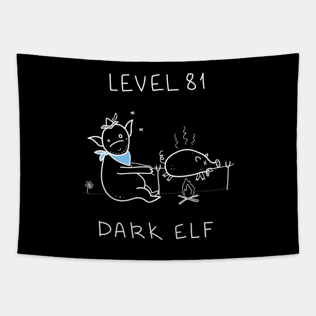 Level 81 Dark Elf ($ for SilverCord-VR) Tapestry by droganaida