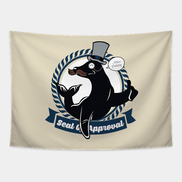 Seal Of Approval Tapestry by devilchimp