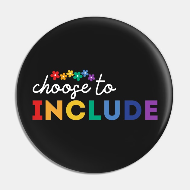 Choose To Include,Sped Teacher Gift, Special Education Teacher Pin by yass-art