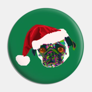 Santa Pug Pin