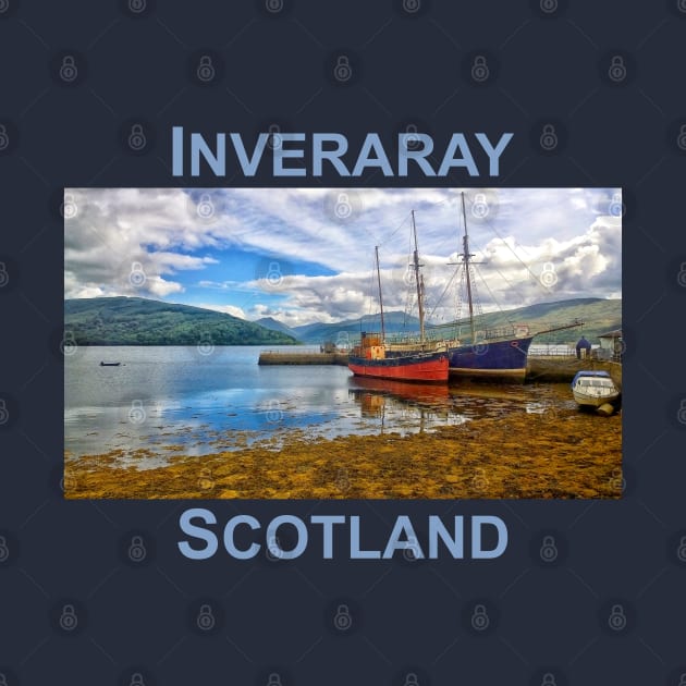 Inveraray, Scotland. Vital Spark, Scottish landscape art by BarbaraGlebska