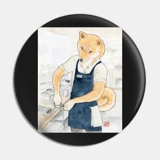 Barista Shiba Yuuta Pin