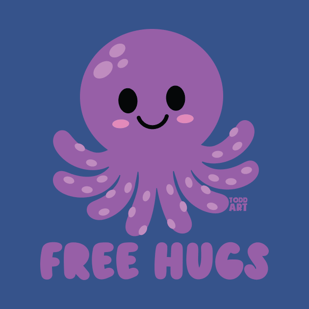 FREE HUGS by toddgoldmanart