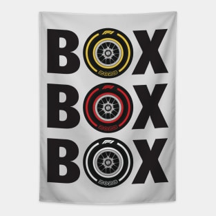 Box Box Box - F1 Pitstop Tapestry