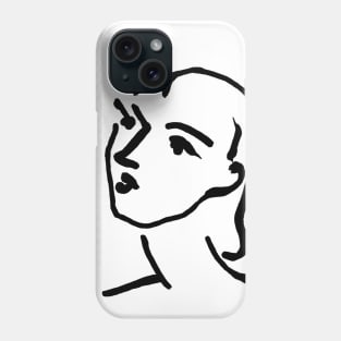 Matisse Line art Portrait Phone Case