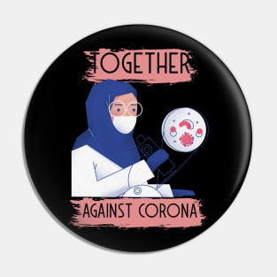 Together Against Corona Pin