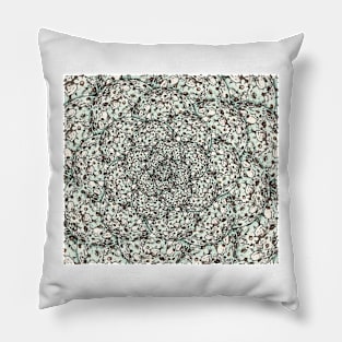 Floral balls duck egg blue Pillow